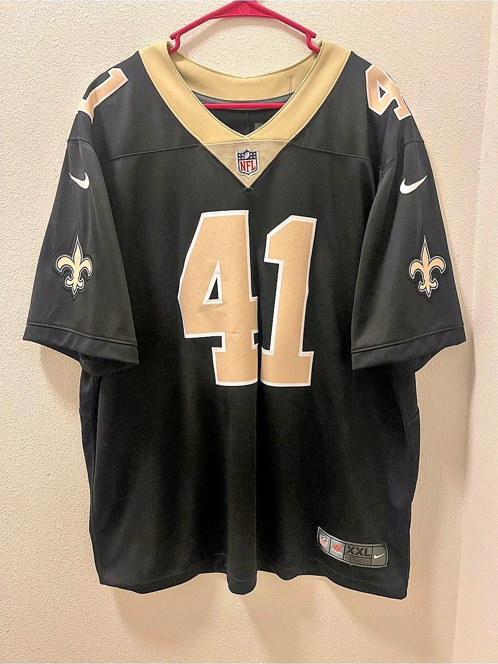 NFL Alvin Kamara #41 New Orleans Saints Nike Dri-FIT jersey Black & Gold XXL